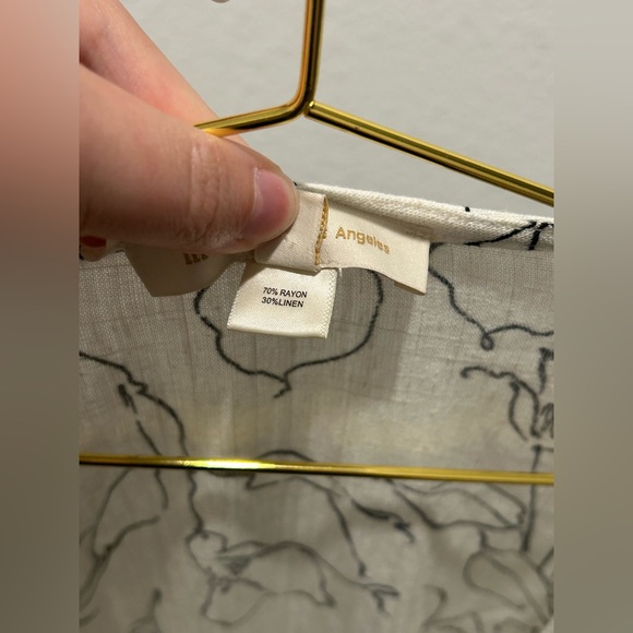 Anthropologie Monteau rayon Floral Print Ruffle babydoll mini wrap Dress - Picture 7 of 7